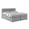 Boxspring Krevet Nero - boje kroma/sivo-bež, Konvencionalno, tekstil/metal (180/200cm) - Best Price