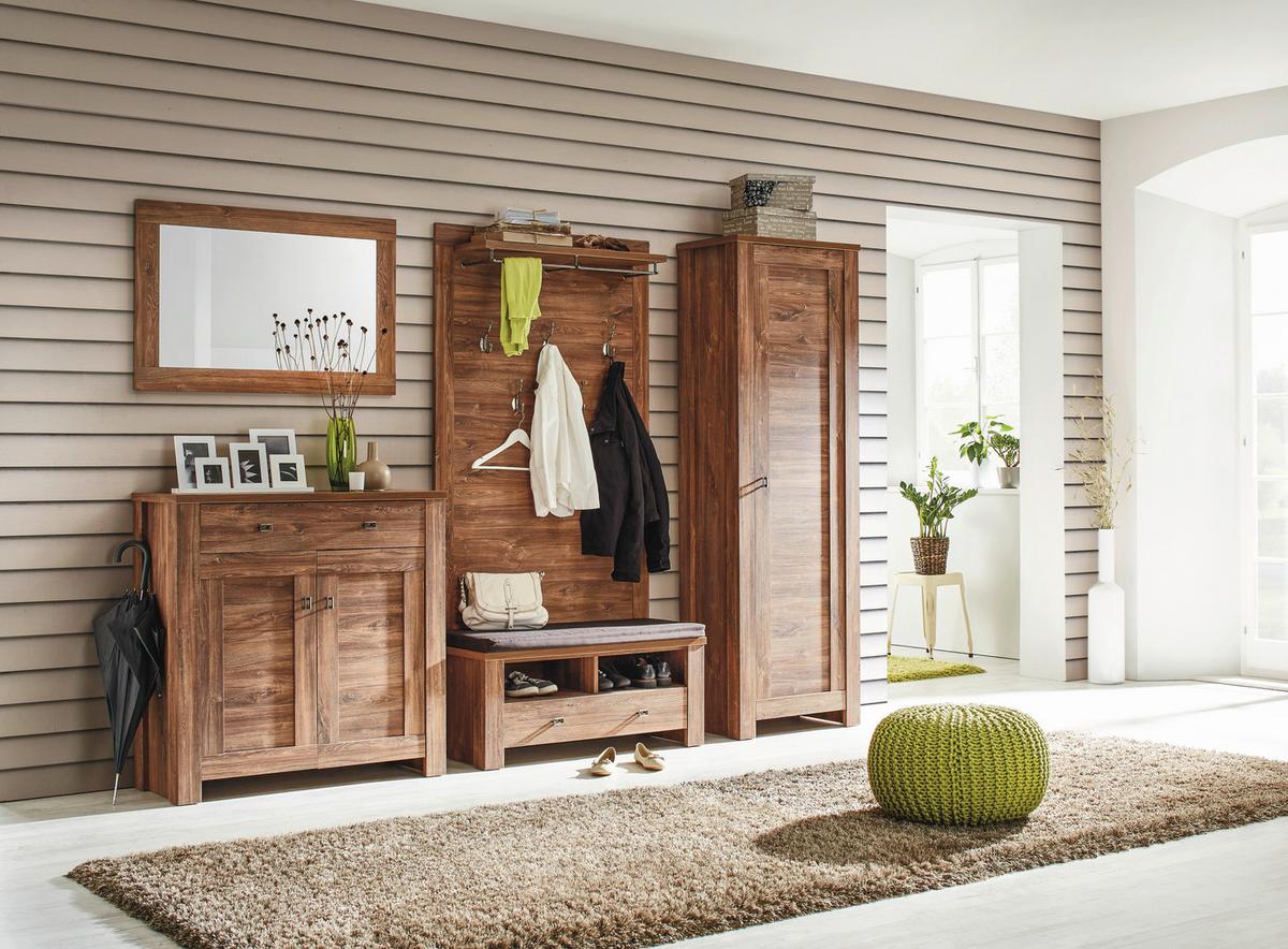 Dulap pentru pantofi BRÜSSEL - culoare lemn acacia, Lifestyle, material pe bază de lemn (100/100/40cm) - Zandiara