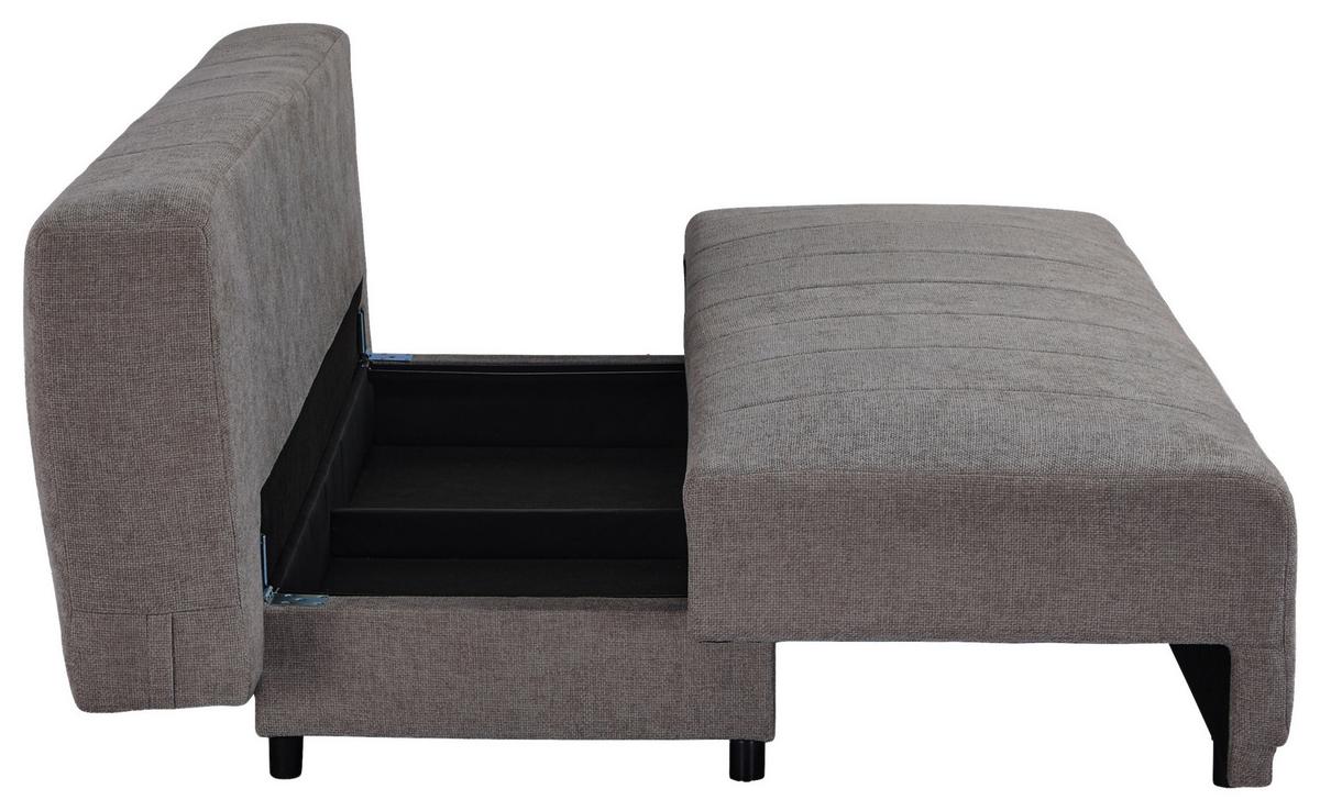 Sofa Daisy - sivo-braon/braon, Moderno, drvo/tekstil (194/89/87cm) - Mömax