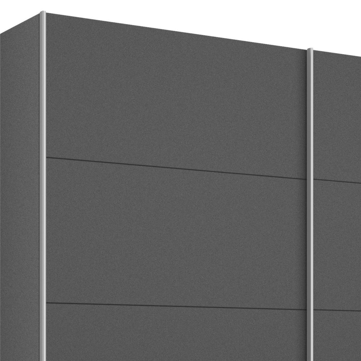 Ormar S Kliznim Vratima Belluno - siva/boje aluminija, Moderno, drvni materijal/metal (226/210/62cm) - Modern Living