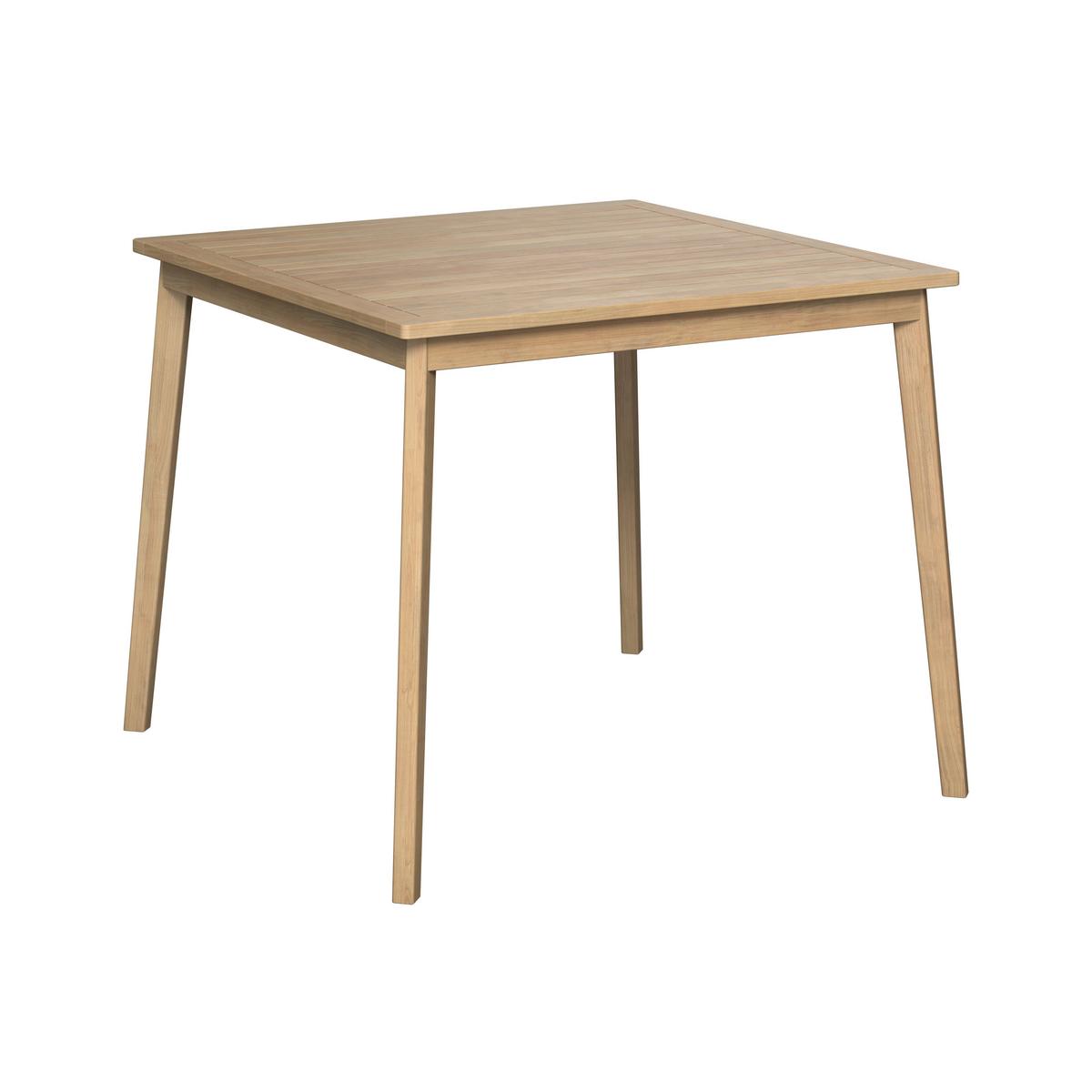 KOMPLET OGRODOWY ZE STOŁEM TABEA - antracytowy/kolor drewna tekowego, Modern, drewno/tkanina (90/65/75/82/90/62cm) - Ambia Garden