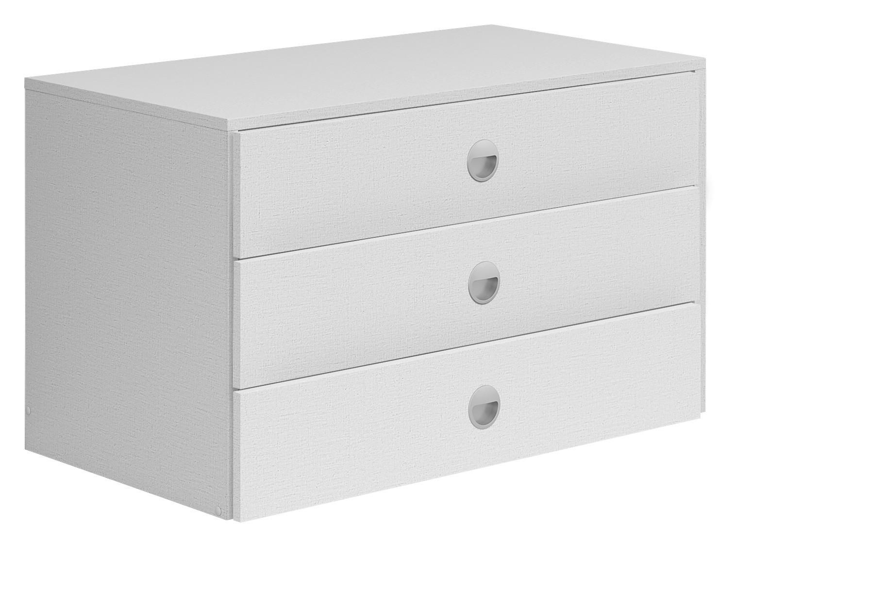 Unutarnji Ladičar Saturn - svijetlo siva, drvni materijal (80/48/45cm) - Modern Living