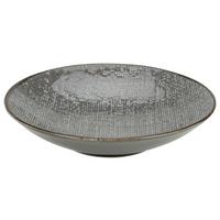 Mélytányér Canvas - antracit, kerámia (22/22/5cm) - Premium Living