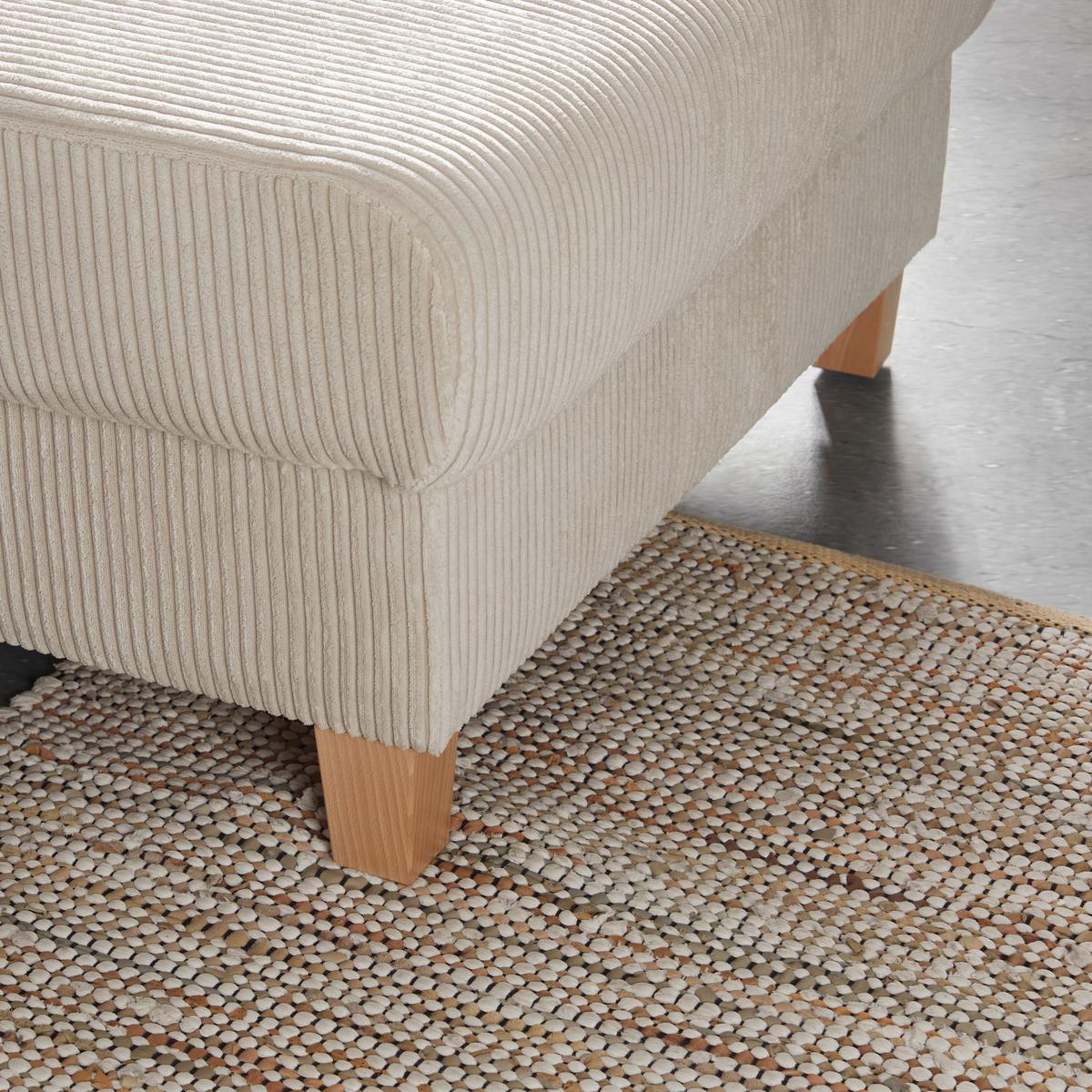 Wohnlandschaft Lille Beige - Hellbraun/Beige, MODERN, Holz/Textil (232/110/156cm) - Mömax