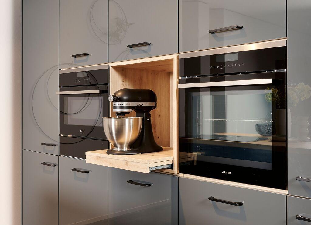 Einbauküche IP 4050 in Grau/Eiche - Eichefarben/Grau, MODERN, Holzwerkstoff - Impuls