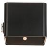 LED-Wandleuchte Hero1 Schwarz max. 3 Watt - Schwarz, MODERN, Kunststoff/Metall (10,28/10,1/8,05cm) - Modern Living