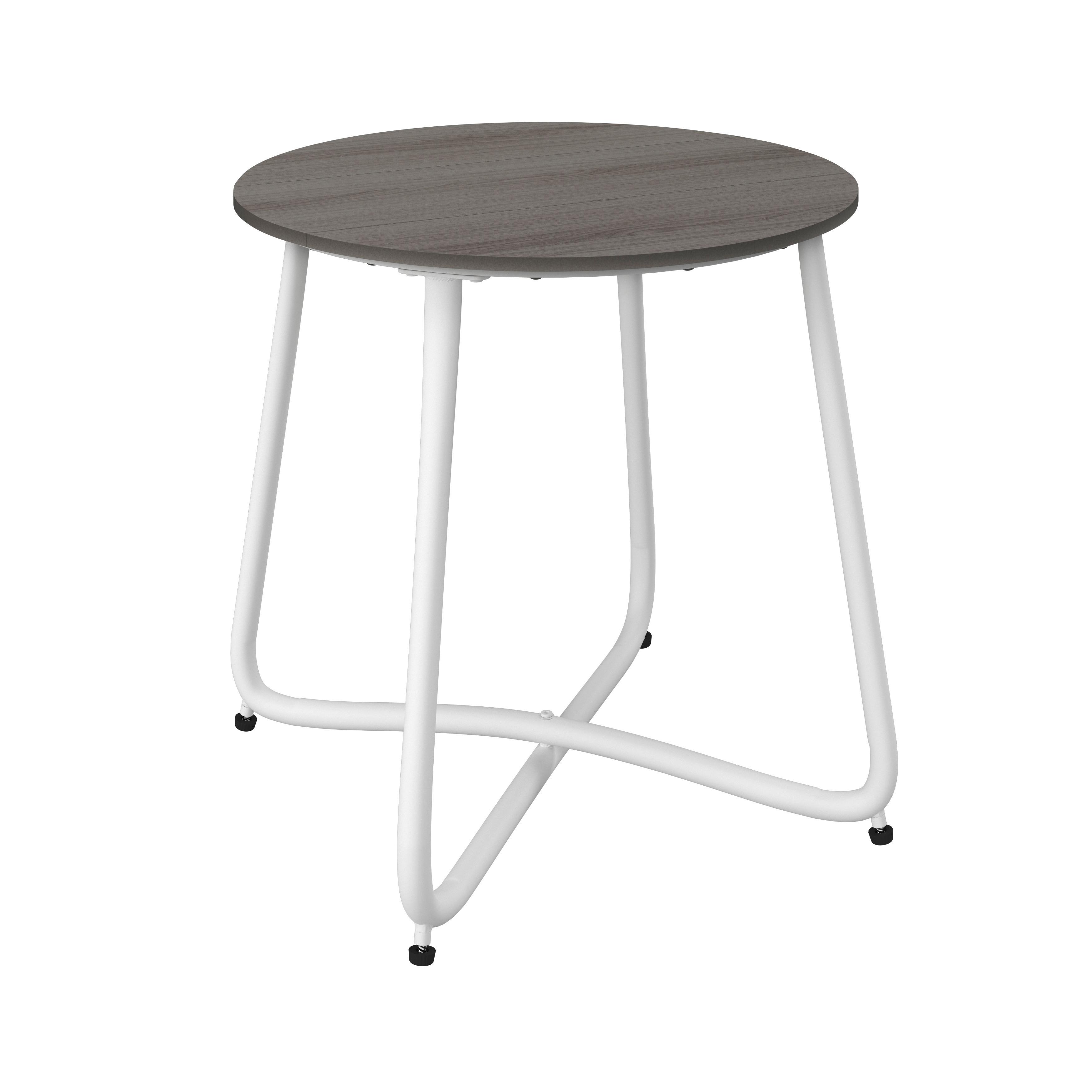 SIDOBORD TRÄDGÅRD PINE - vit/mörkgrå, Modern, metall/plast (50/49,5/50cm) - Bessagi Garden