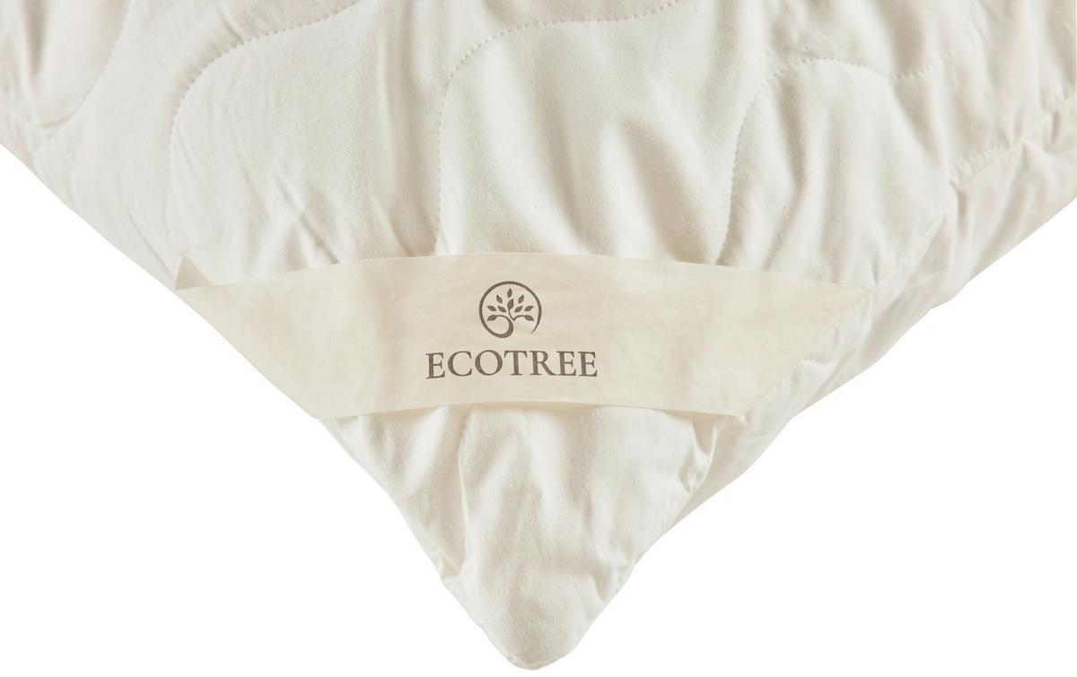 Kopfpolster Bamboo in Weiß ca. 80x80cm - Weiß, MODERN, Textil (80/80cm) - ecoTree