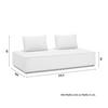 2-SITS SOFFA CHRISTINA - beige/valnötsfärgad, Modern, trämaterial/trä (215,5/87/106cm) - Bessagi Home