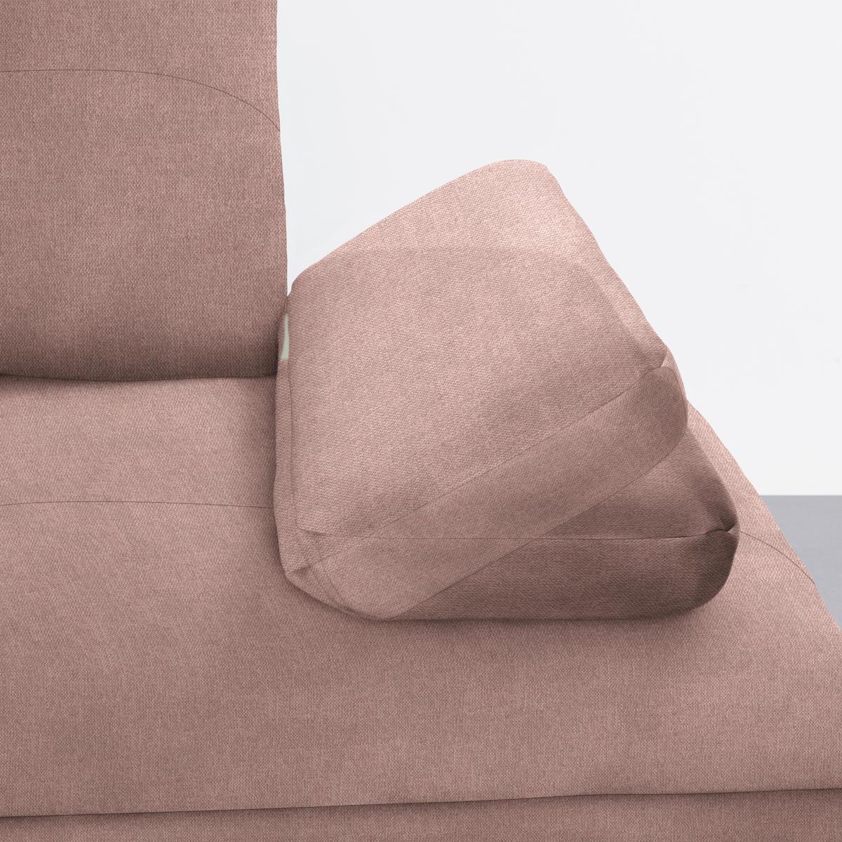 Wohnlandschaft Trendy Rosa - Schwarz/Rosa, MODERN, Holzwerkstoff/Textil (310/93/250cm) - Premium Living