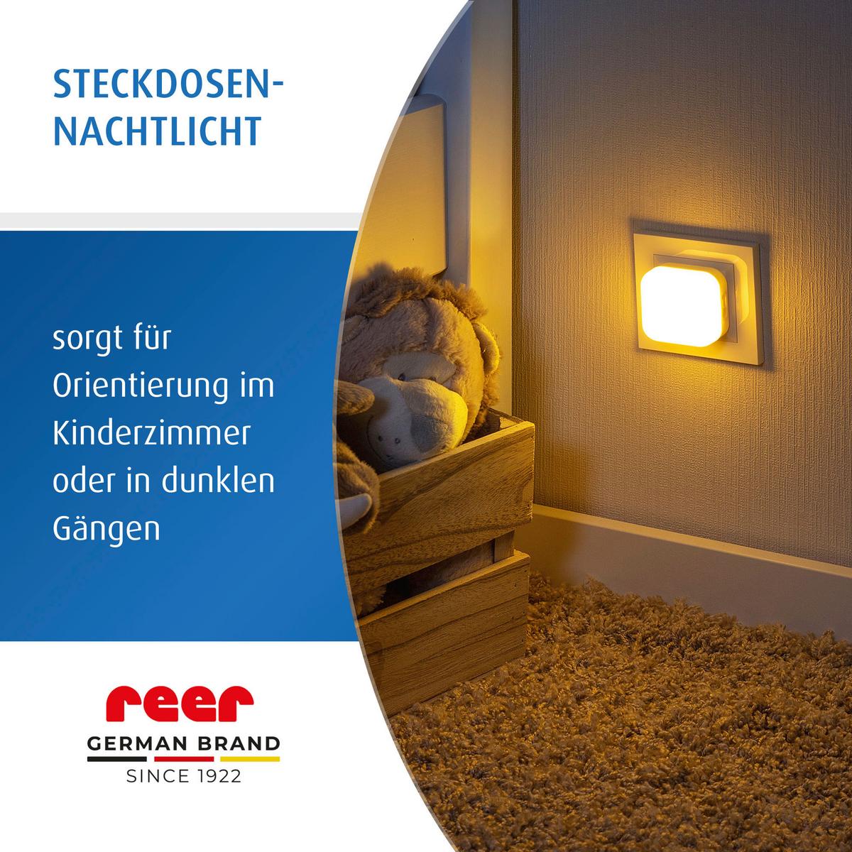 LAMPKA NOCNA DZIECIĘCA 2IN1 SLEEPLIGHT - jasnozielony, Basics, tworzywo sztuczne (6/7,5/6cm) - Reer