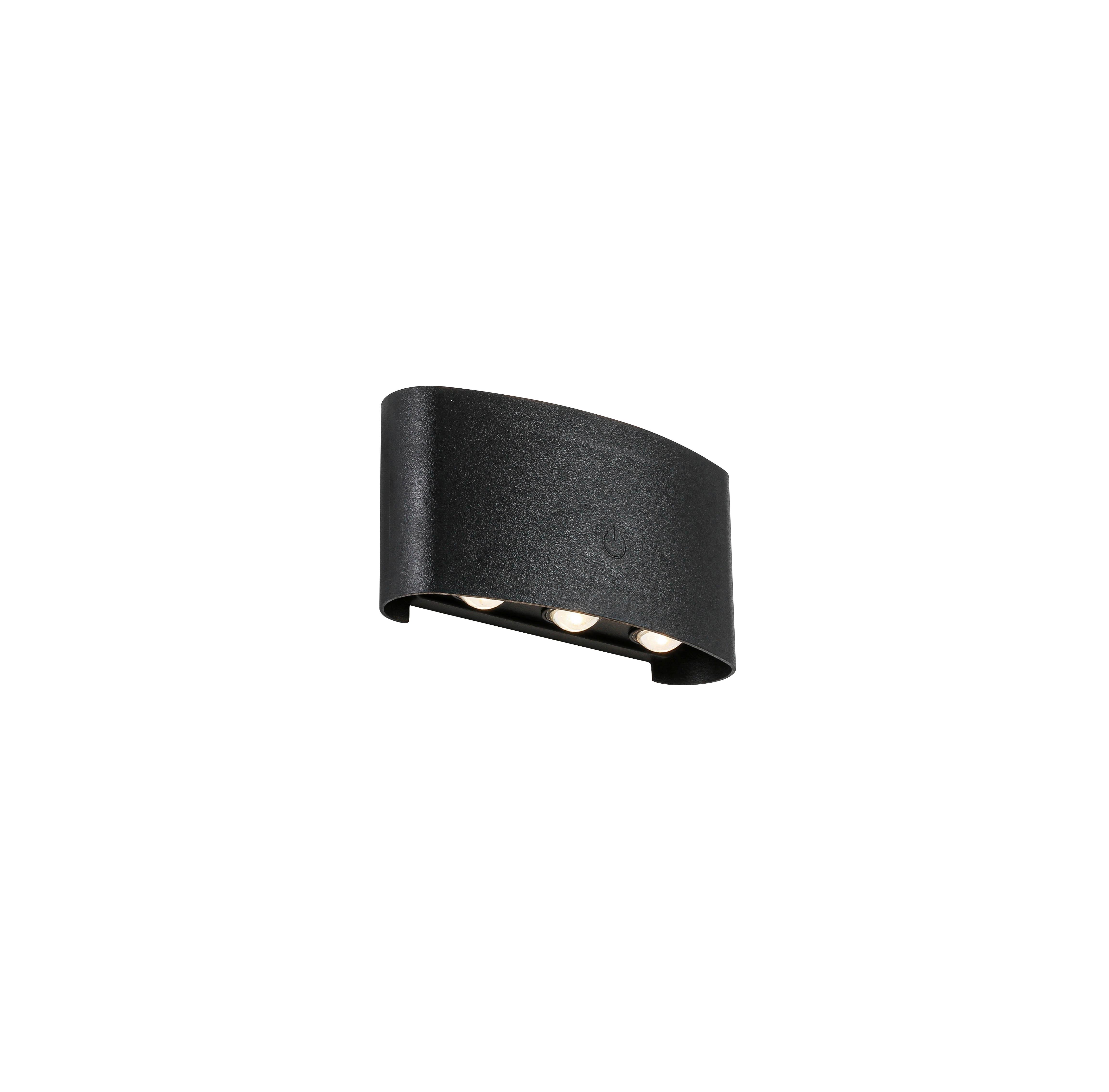 Zid Led Lampa Beide - crna, Moderno, metal/plastika (5,25/17/8,5cm) - Mömax