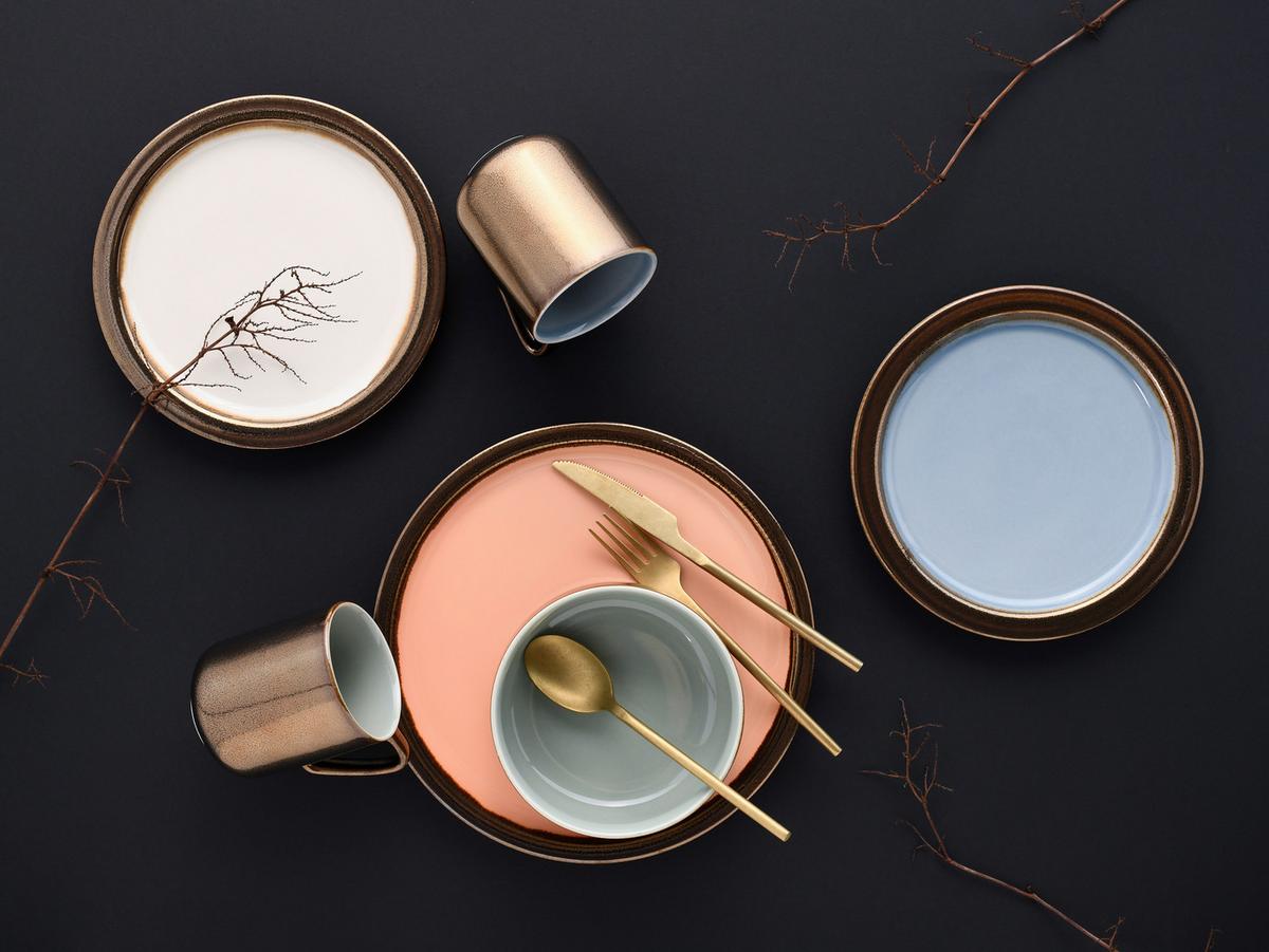 Kombinirani Servis Rustikal Pastell, 16-Delni - večbarvno, keramika - Creatable