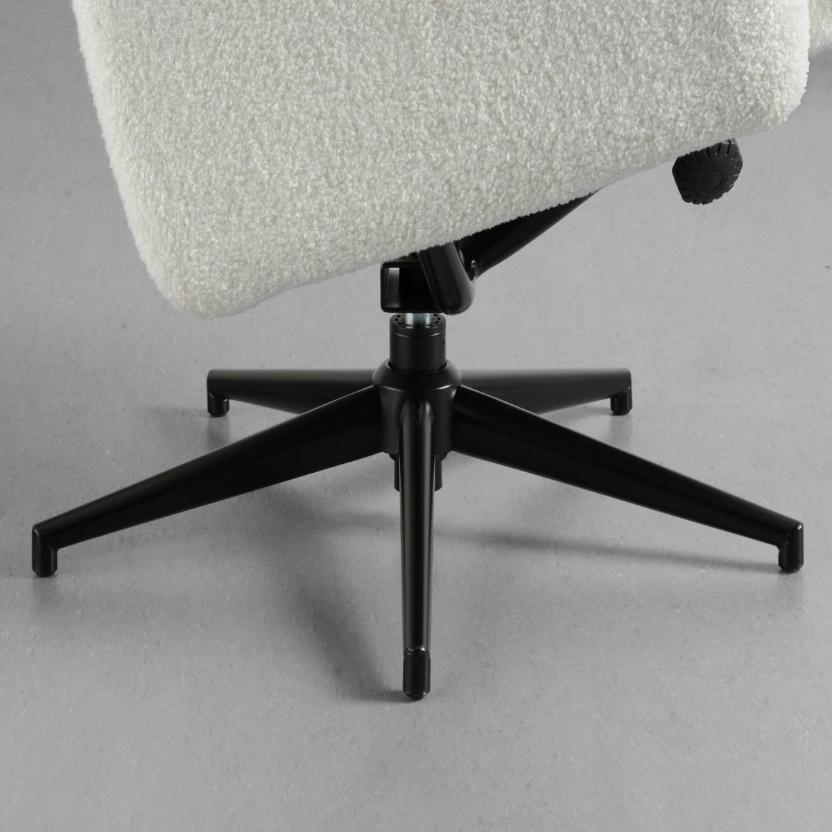 fauteuil relax in Weiss - noir/blanc, Modern, métal/textile (76/97-109/76-107cm) - Mömax