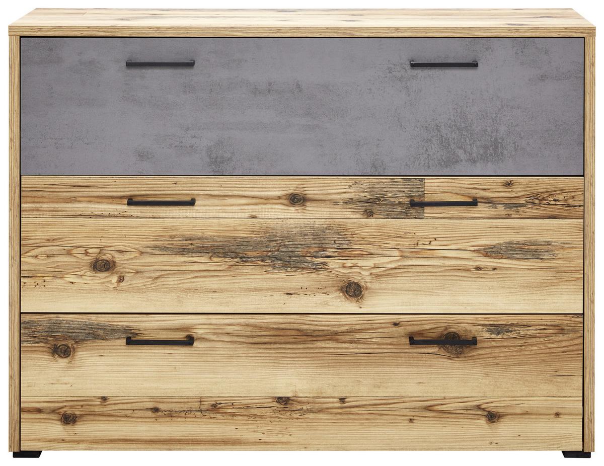 Komoda Alicante - siva/boje smreke, Moderno, drvni materijal/plastika (120/89,4/38cm) - Modern Living
