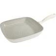 Grillpfanne Marmor in Creme - Creme, ROMANTIK / LANDHAUS, Metall (28/28/4cm) - PREMIUM LIVING