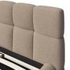 STOPPAD SÄNG MARIJA - stålfärgad/ljusbrun, Modern, metall/trä (180/200cm) - Bessagi Home