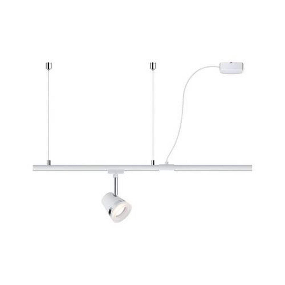 Schienensystem-Einspeiser Urail Cable Feed max. 1000 W - Weiß, Basics, Kunststoff/Metall (70cm) - Paulmann
