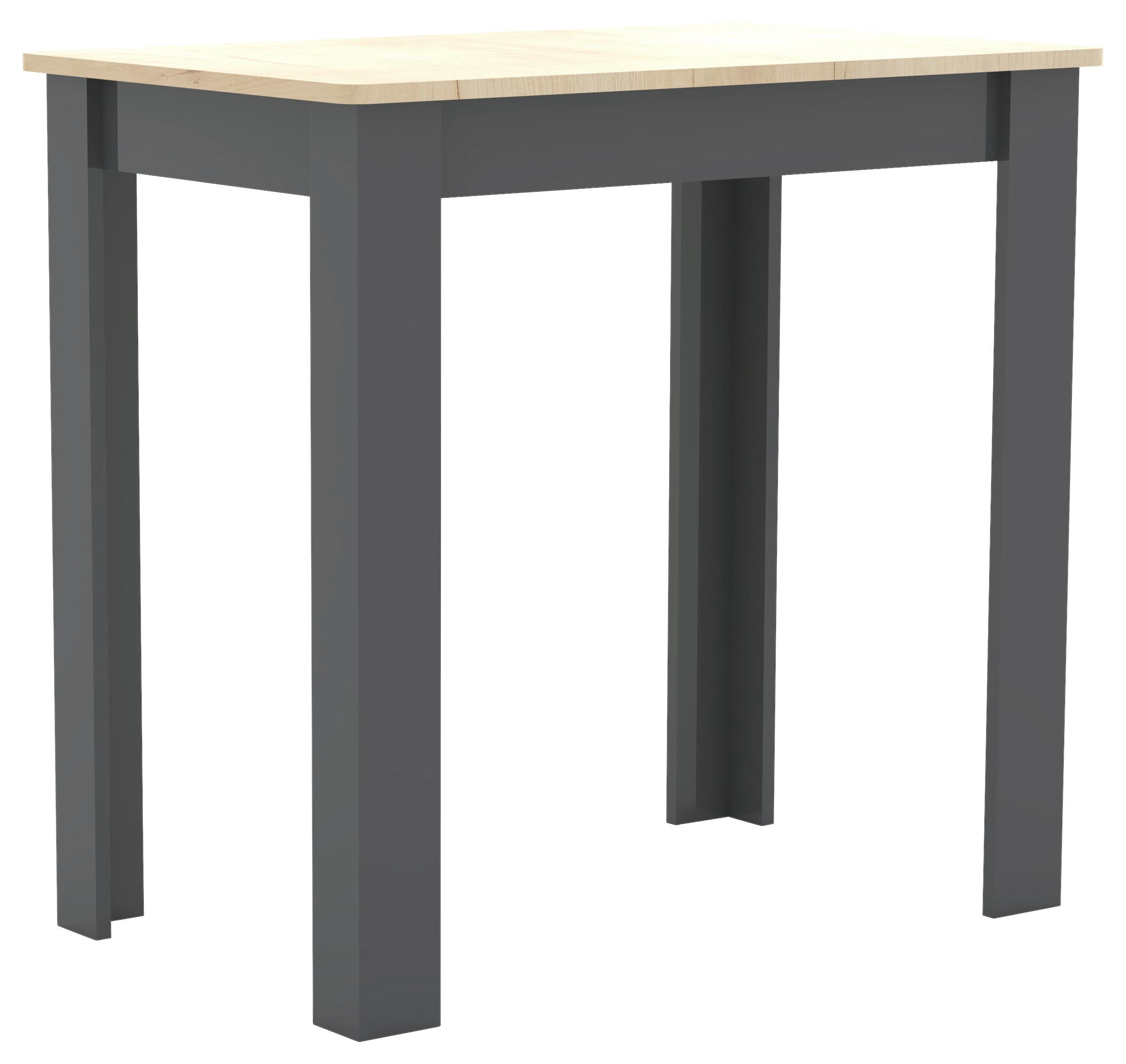 Jedilna Miza Esal, Hrast - medeni hrast, Moderno, leseni material (80/76/50cm) - MID.YOU