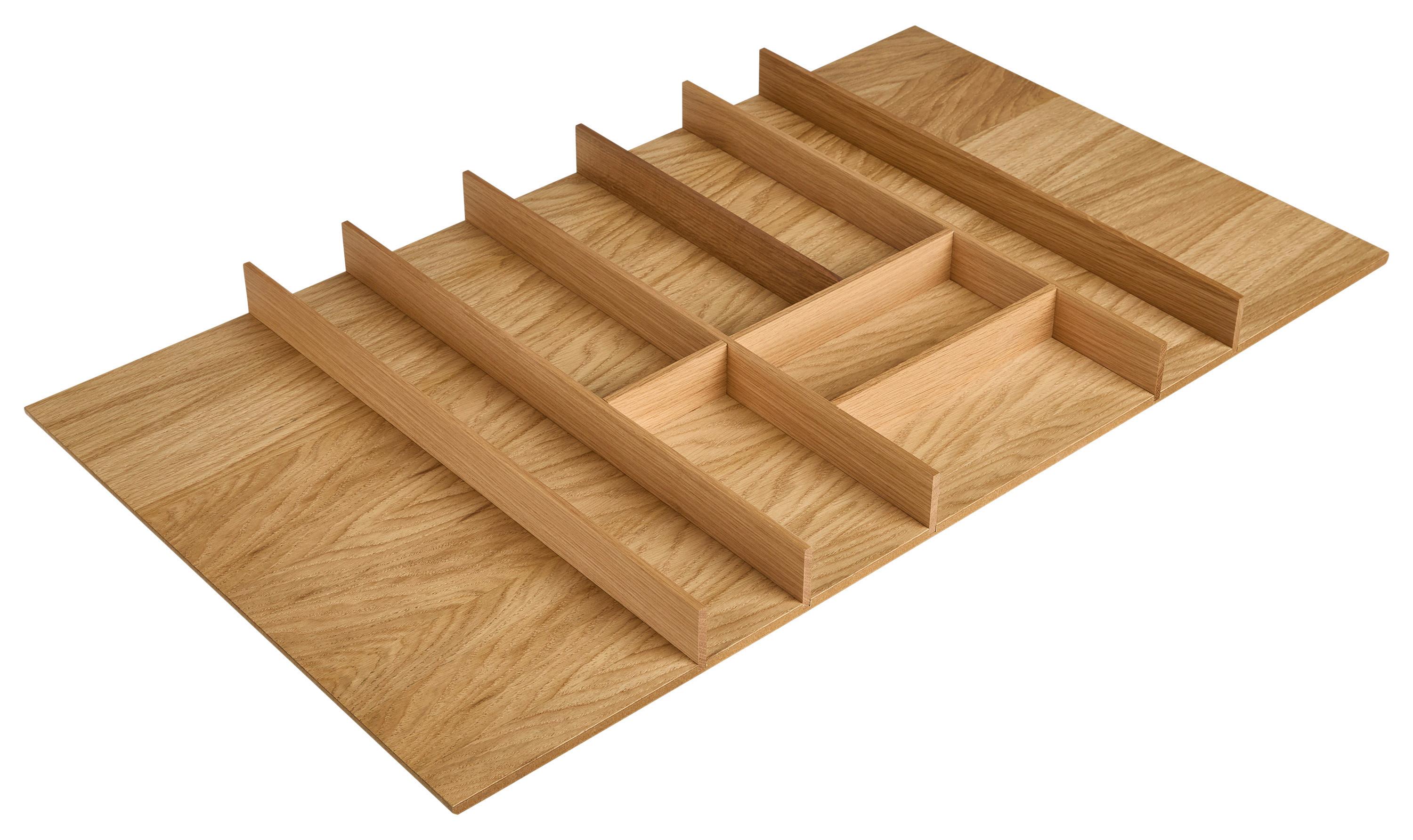 Besteckeinsatz BE90E Eiche - Eichefarben, Basics, Holz (90/4,9/50cm) - Nobilia