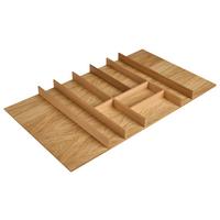 Besteckeinsatz BE90E Eiche - Eichefarben, Basics, Holz (90/4,9/50cm) - Nobilia