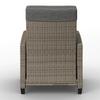SET DE JARDIN HANNAH - gris, Basics, métal/matière synthétique (55,5/92,5/42cm) - Mömax