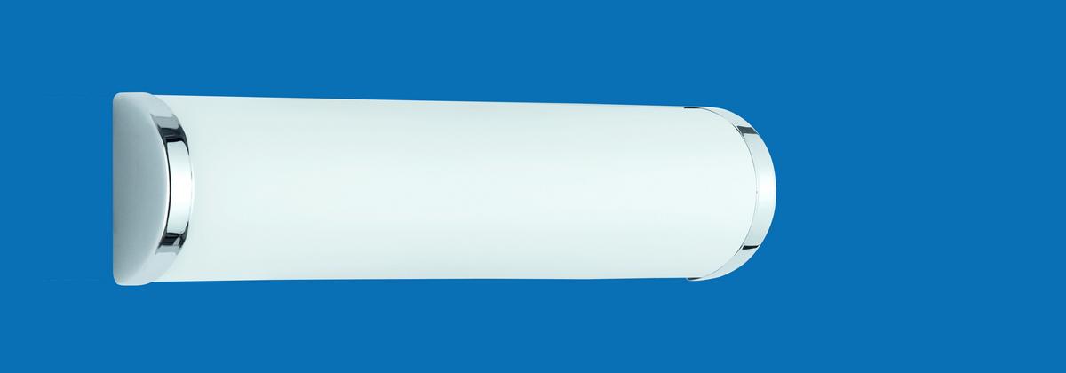 Spiegelleuchte Xavi in Opal/Chrom max. 40 Watt - Chromfarben/Opal, Design, Glas/Metall (30,5/8,3/6,3cm) - Trio Leuchten