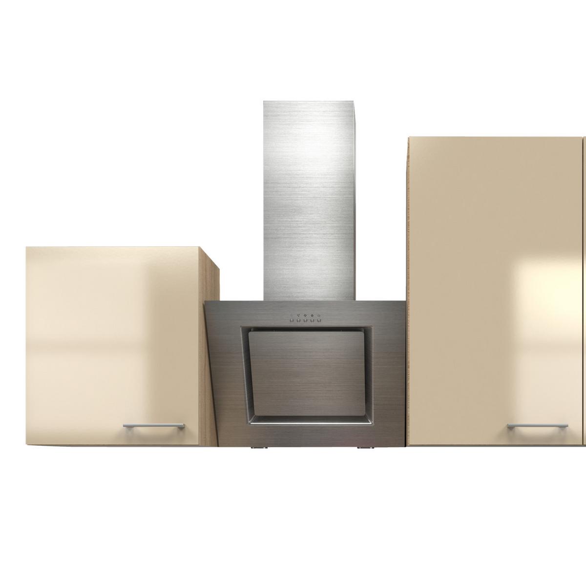 Kuhinjski Blok Z Aparati Nepal, Kašmir, Barva Hrasta - barve nerjavečega jekla/kašmir, Moderno, kovina/leseni material (210cm) - FlexWell