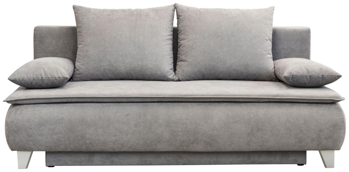 Canapea extensibilă MONA - gri deschis, Modern, textil (208/100/106cm) - Modern Living