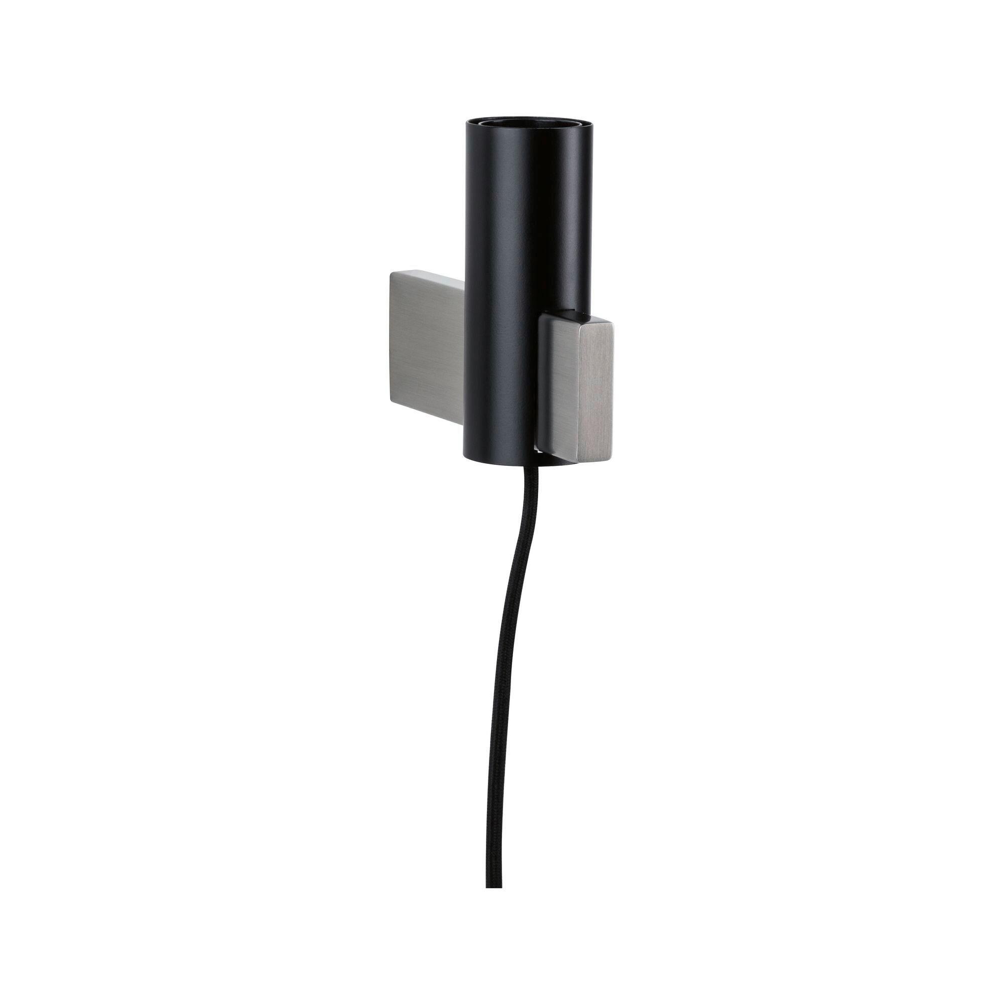 Deckenleuchte Aik in Schwarz max. 20 Watt - Schwarz, Basics, Metall (4,5/12cm) - Paulmann