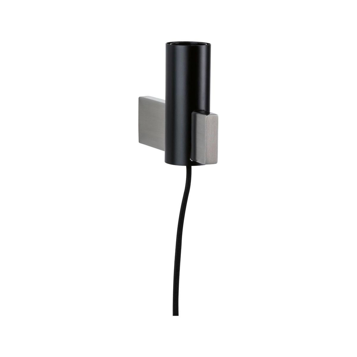 Deckenleuchte Aik in Schwarz max. 20 Watt - Schwarz, Basics, Metall (4,5/12cm) - Paulmann