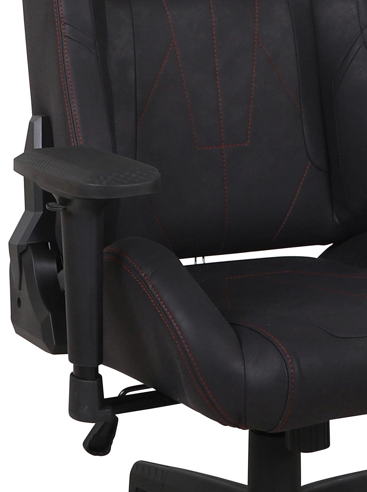 KRZESŁO GAMINGOWE DANJO  -EXKLUSIV- - czerwony/czarny, Design, tworzywo sztuczne/tkanina (73/130-140/67cm) - Venda