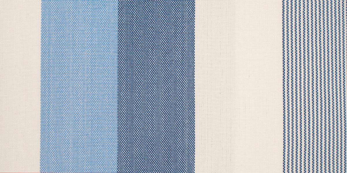 Hängematte Classic Double Hammock Outdoor Blau/Weiß - Blau/Weiß, KONVENTIONELL, Textil (160/350cm) - La Siesta