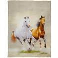 Decke Animal In Versch. Designs - Beige/Braun, Textil (150/200cm)