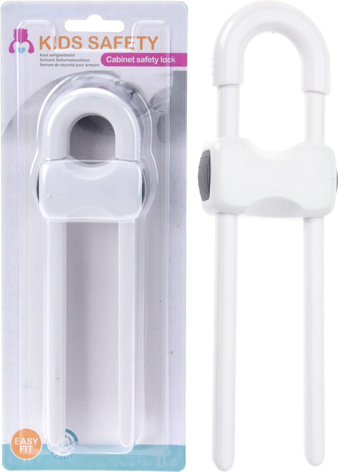 Biztonsági Fiókzár 491910060 - fehér, műanyag (1,5cm)