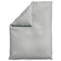 Bettdeckenbezug Woven Satin Hellgrau ca. 155x220cm - Hellgrau, Basics, Textil (155/220cm) - Schlafgut