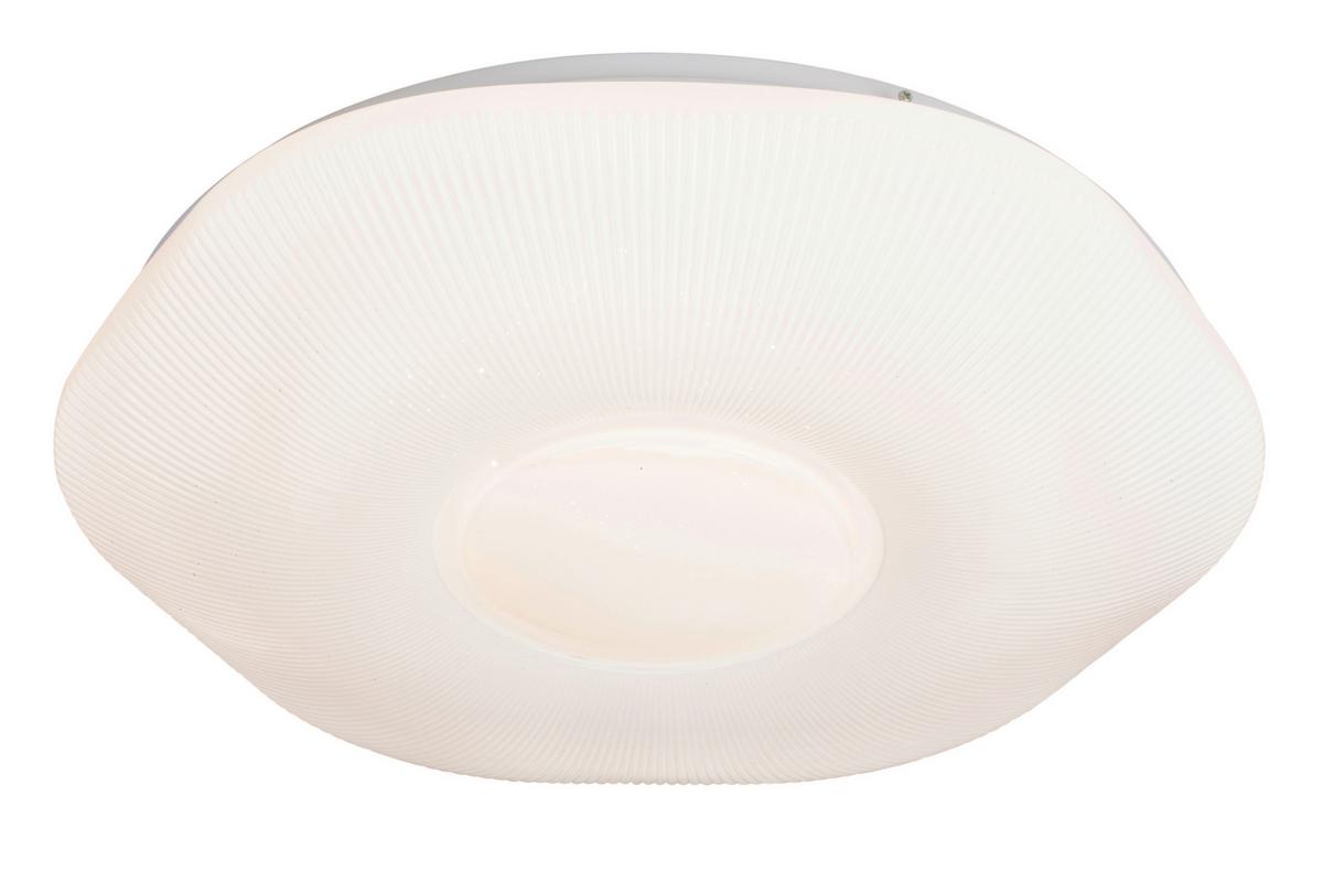 LED-Deckenleuchte Ampi in Weiß max. 24 Watt - Weiß, KONVENTIONELL, Kunststoff/Metall (48/8,5cm) - Mömax