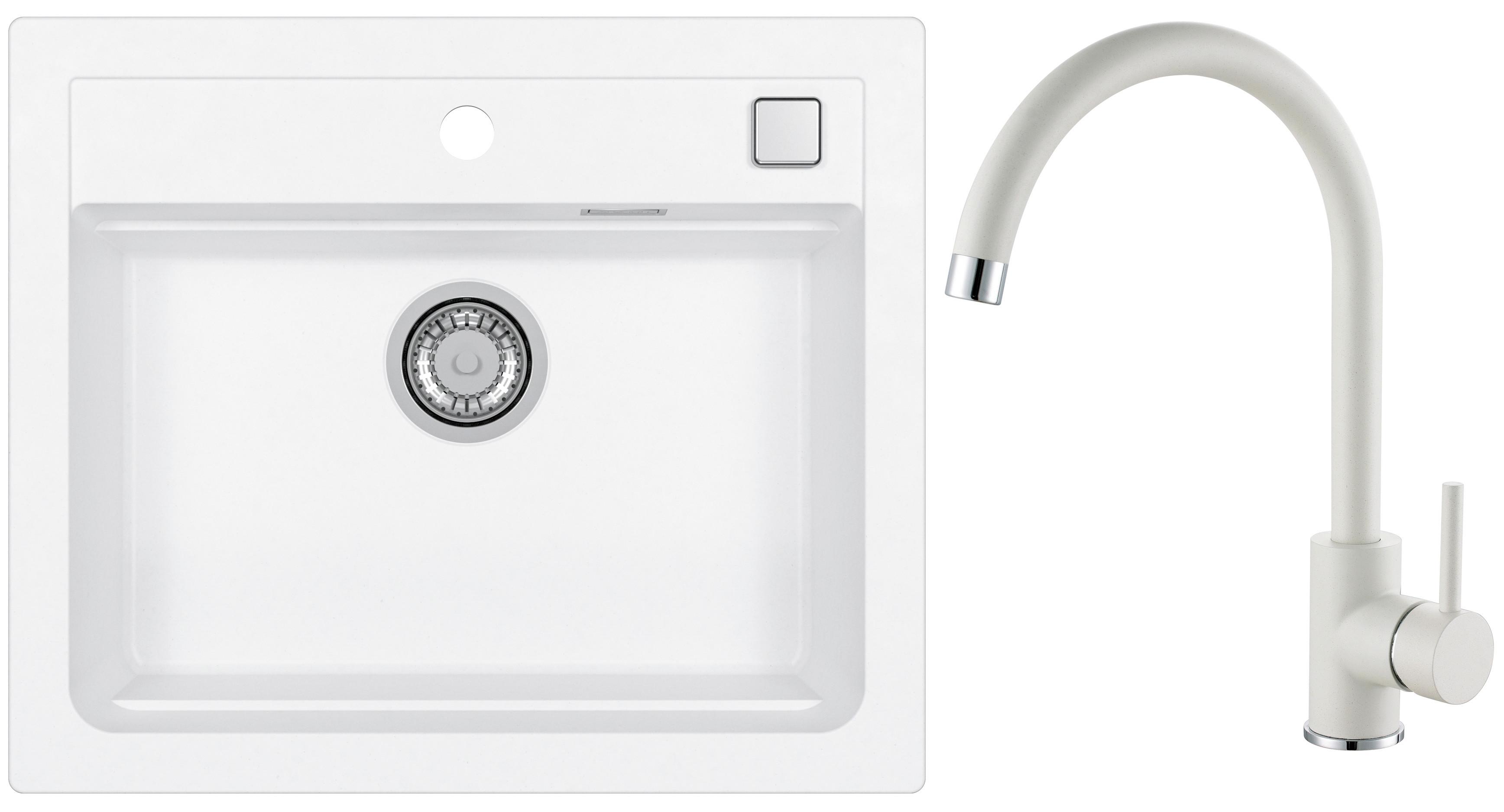 Set Sudopera I Slavine Atrox 30 + Kati G11 - bijela, Konvencionalno, kamen (59/50cm)