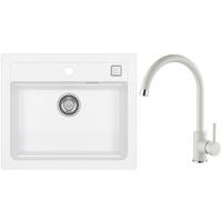 Set Sudopera I Slavine Atrox 30 + Kati G11 - bijela, Konvencionalno, kamen (59/50cm)