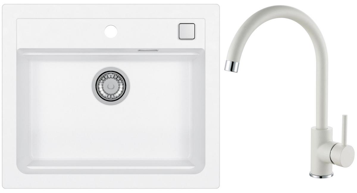 Set Sudopera I Slavine Atrox 30 + Kati G11 - bijela, Konvencionalno, kamen (59/50cm)