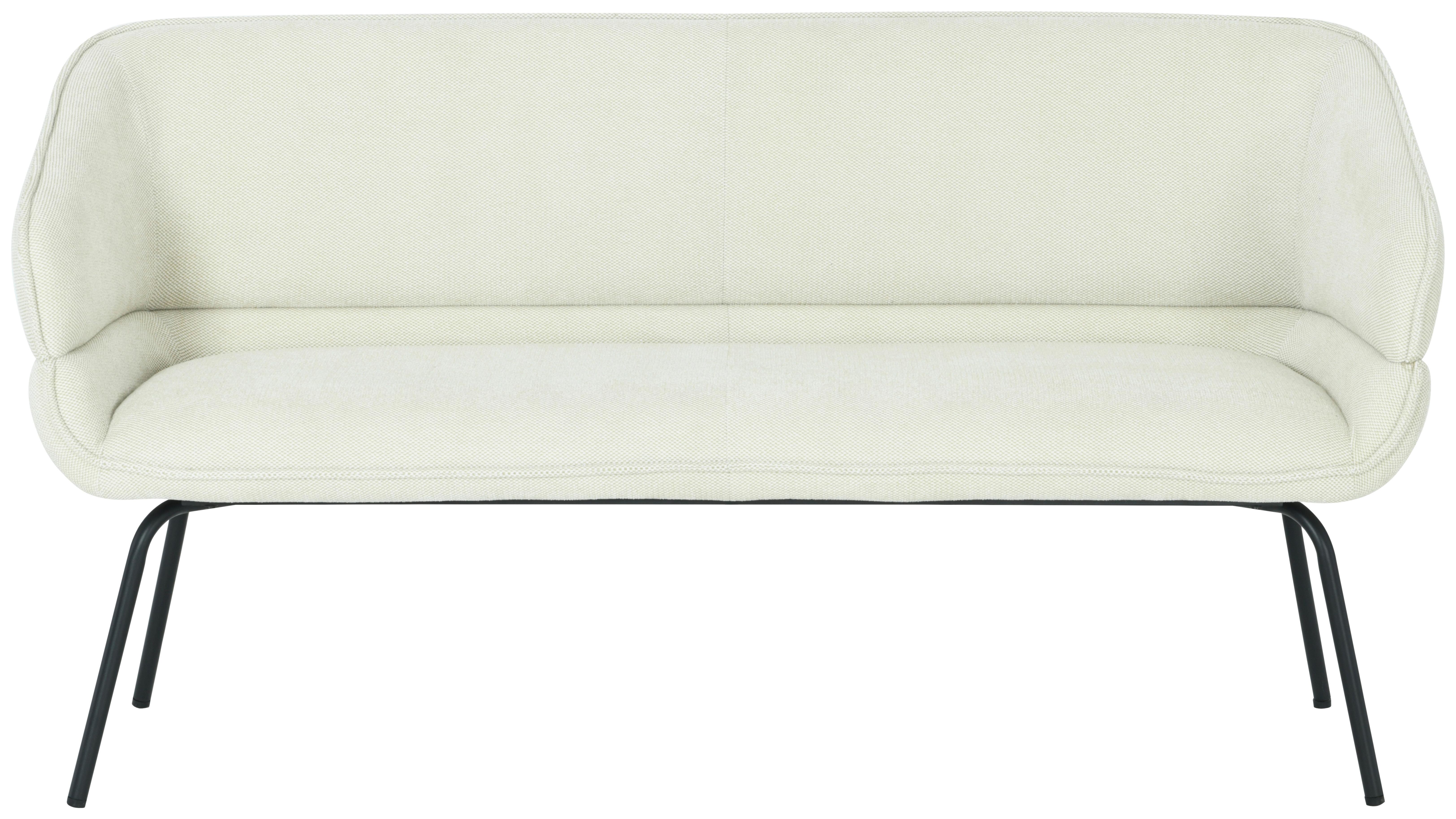 Klop Serena, Bež - črna/bež, Konvencionalno, kovina/tekstil (160/87/62cm)