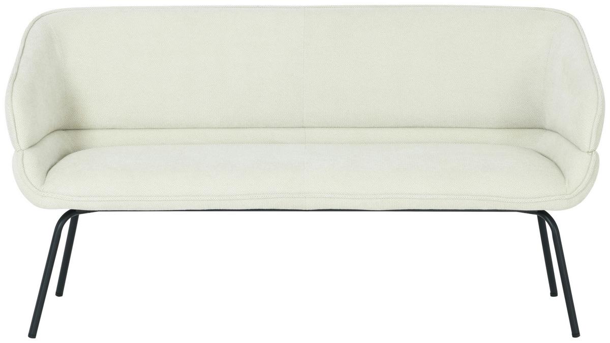 Klop Serena, Bež - črna/bež, Konvencionalno, kovina/tekstil (160/87/62cm)