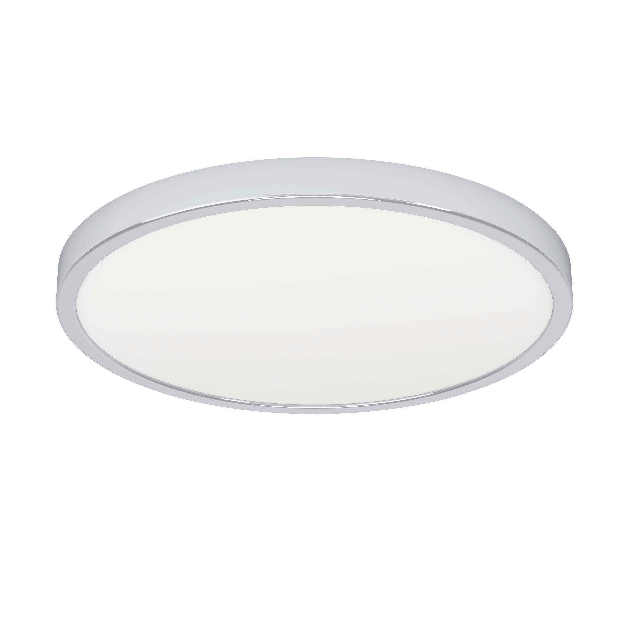 Deckenleuchte 901773_fueva 6-Z - Chromfarben/Weiss, Konventionell, Kunststoff/Metall (38.9/2.5cm) - Eglo