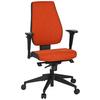 Drehstuhl Pro-Tec 500 Rot/Schwarz/Dunkelgrau - Dunkelgrau/Rot, MODERN, Kunststoff/Textil (56/123/47cm) - MID.YOU