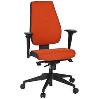 Drehstuhl Pro-Tec 500 Rot/Schwarz/Dunkelgrau - Dunkelgrau/Rot, MODERN, Kunststoff/Textil (56/123/47cm) - MID.YOU