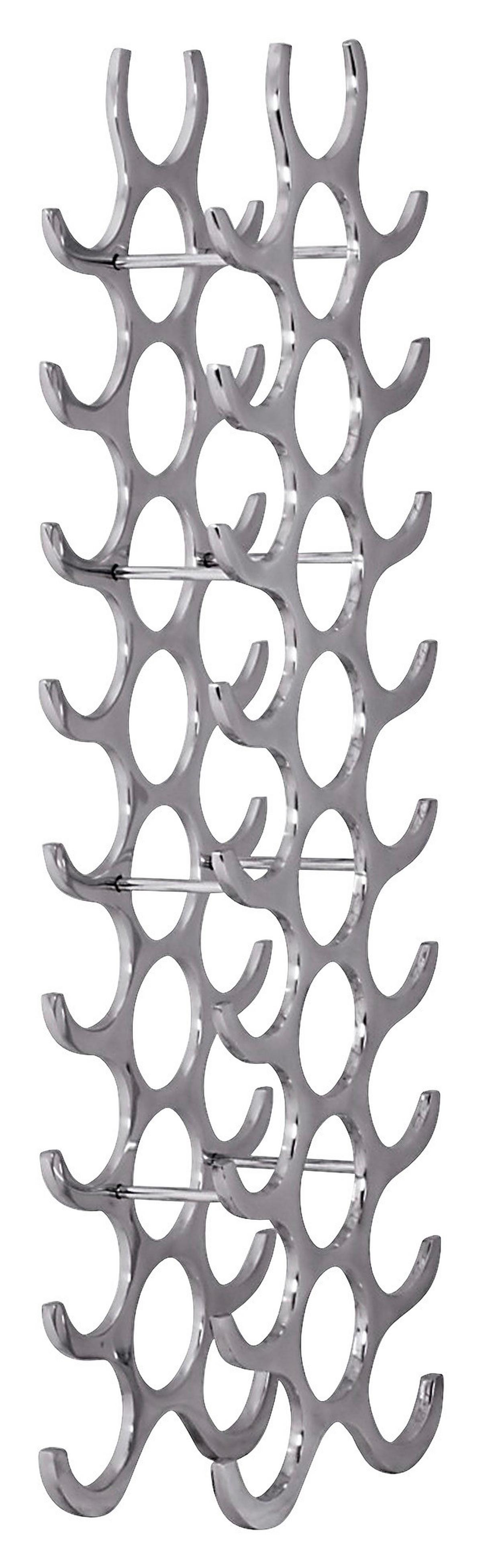 Stojalo Za Vino Wl1.253 - barve aluminija, Moderno, kovina (31/98/14cm) - MID.YOU