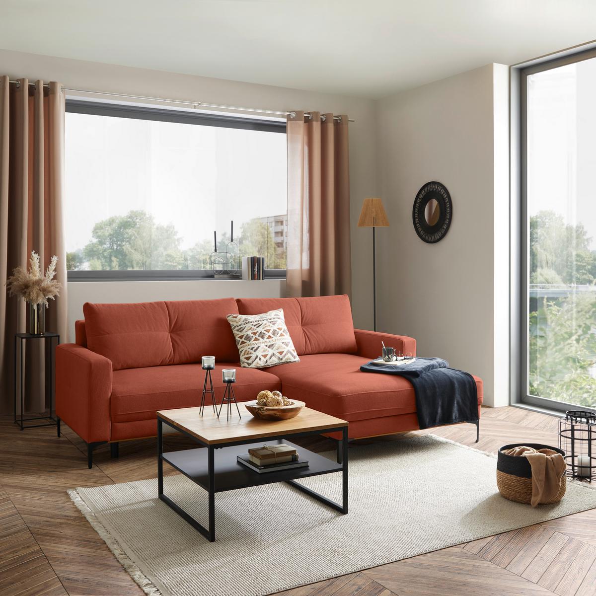 Coltar BERGAMO - ruginiu, Modern, textil (238/162cm) - Mömax