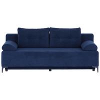 Canapea extensibila PARIS - albastru/negru, Modern, metal/lemn (200/98/90cm)