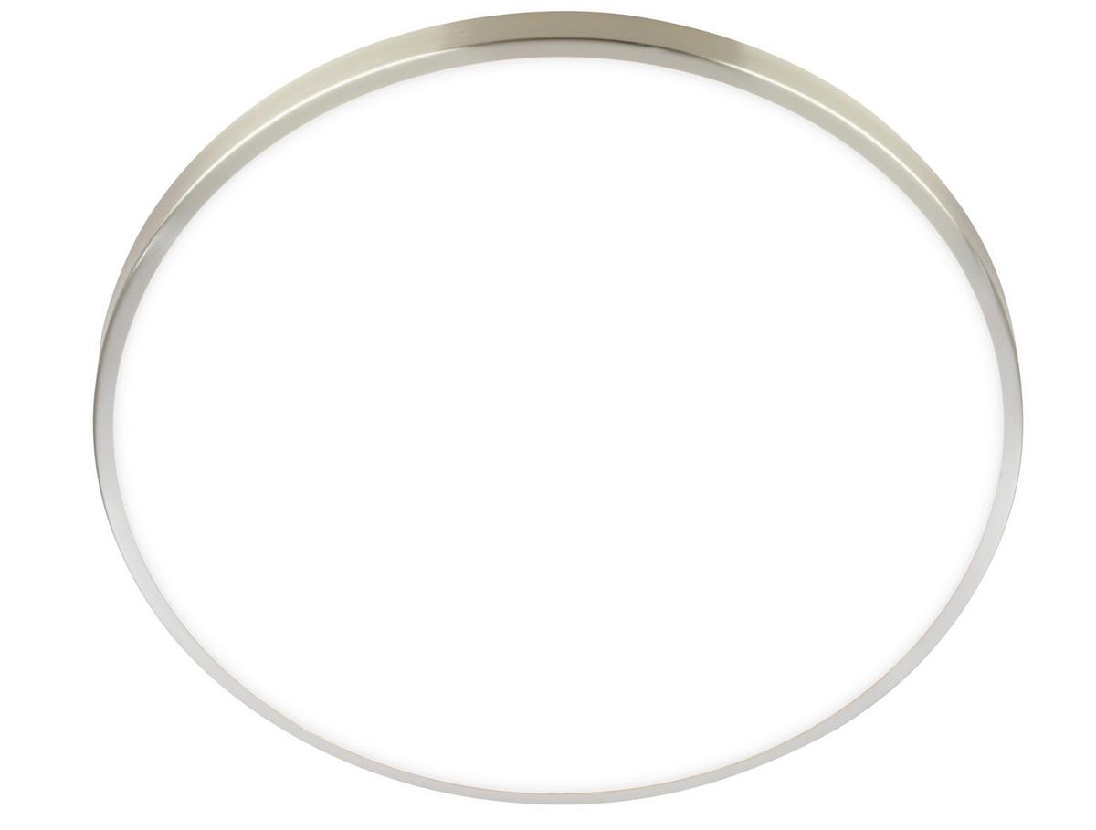 LAMPA SUFITOWA LED 3936012 KAIDA - kolor niklowy, Basics, tworzywo sztuczne/metal (38/6.5cm)