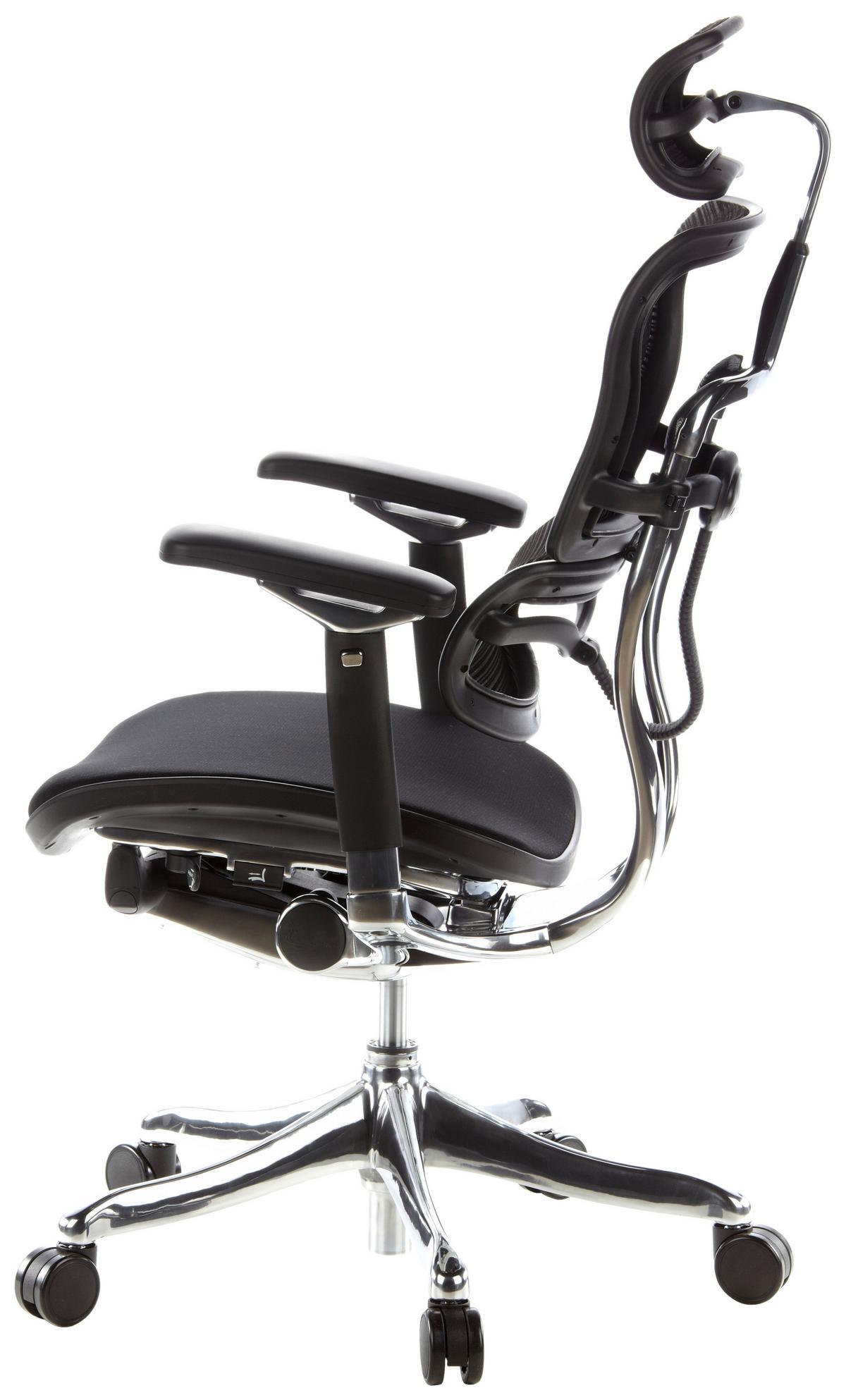 Drehstuhl Ergohuman Ultra G Gen 2 Grau - Silberfarben/Grau, MODERN, Kunststoff/Textil (65/114 - 132/60cm) - MID.YOU